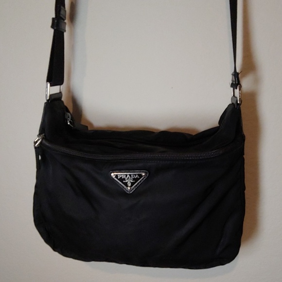 Prada Black Tessuto Nylon Messenger Bag - Picture 1 of 8